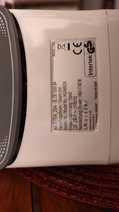 Żelazko parowe - Germany