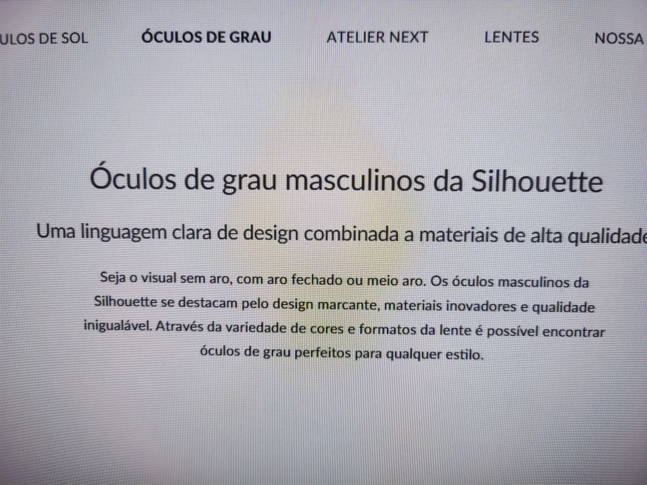 Óculos Silhouete