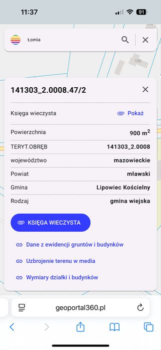 Sprzedam działkę budowlaną