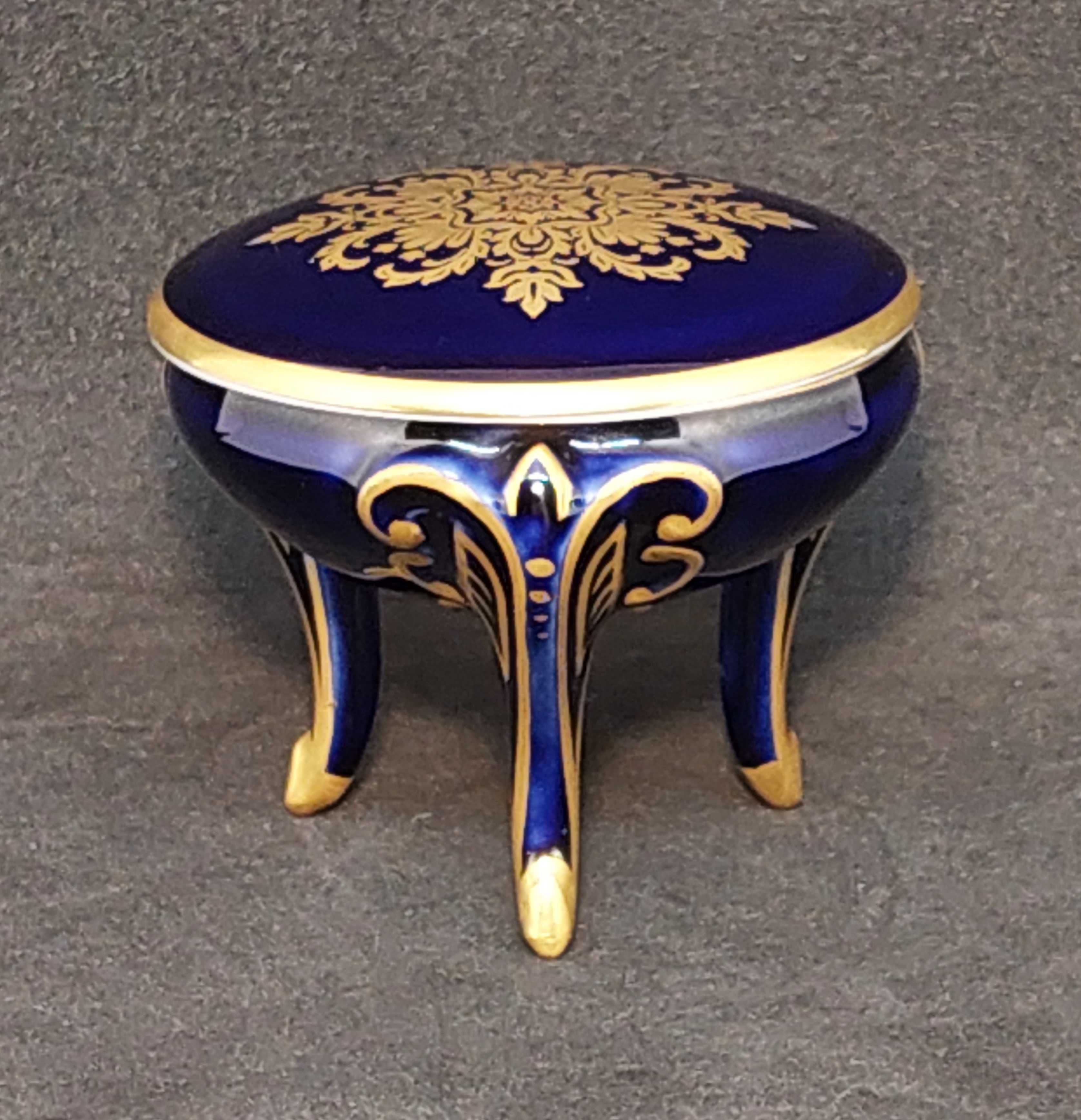 РЕДЧАЙШАЯ шкатулка Германия ROSENTHAL 1949 год РОЗЕНТАЛЬ фарфор ЗОЛОТО