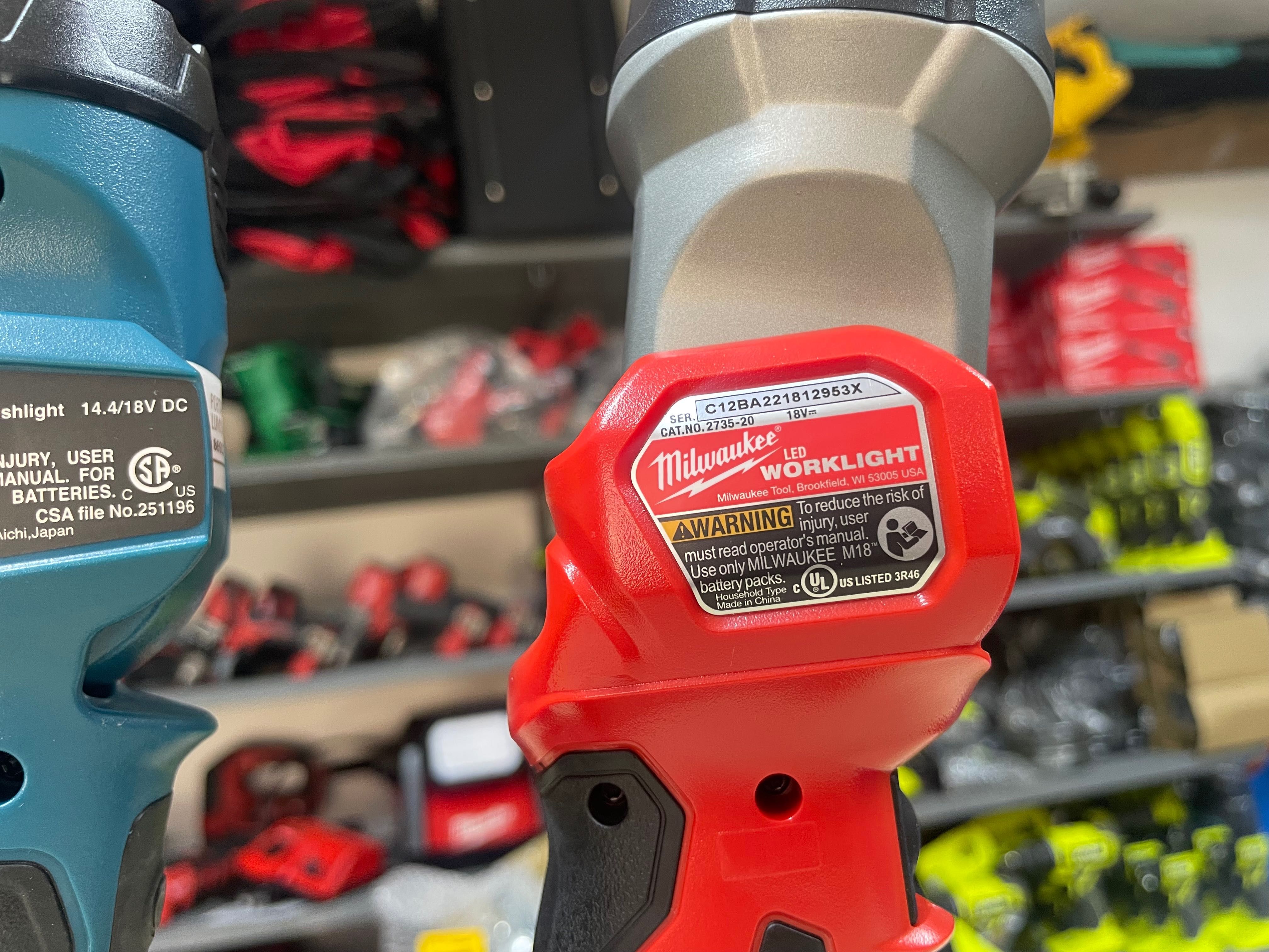 Акумуляторні ліхтарі 18в/DeWalt, Milwaukee, Makita