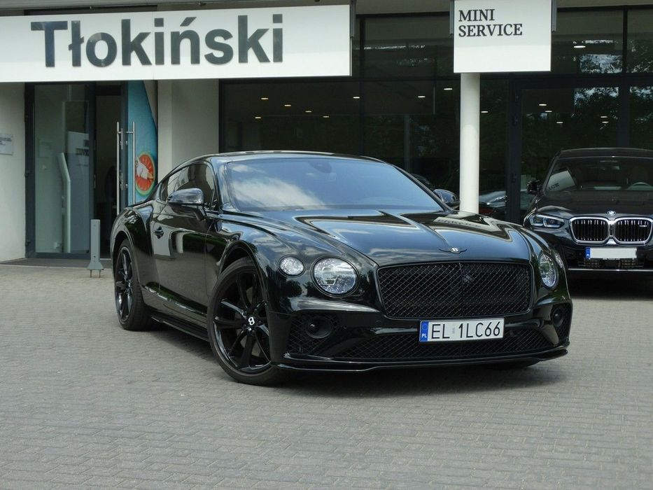 Bentley Continental GT Black Edition 550KM /Bezwypadkowy /Pełne wyposażenie / Gwarancja 2026