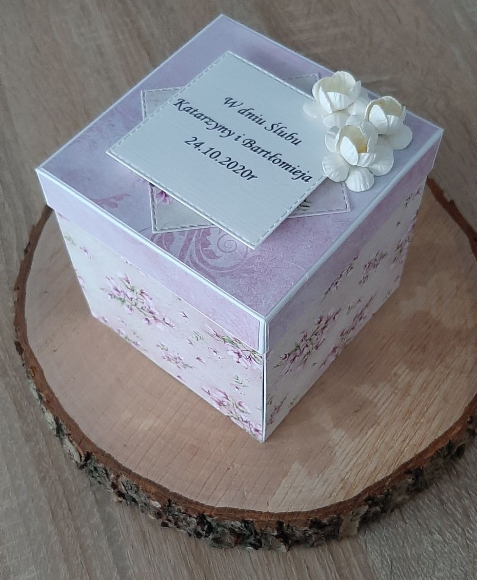 Exploding box. Pudełeczko na Ślub