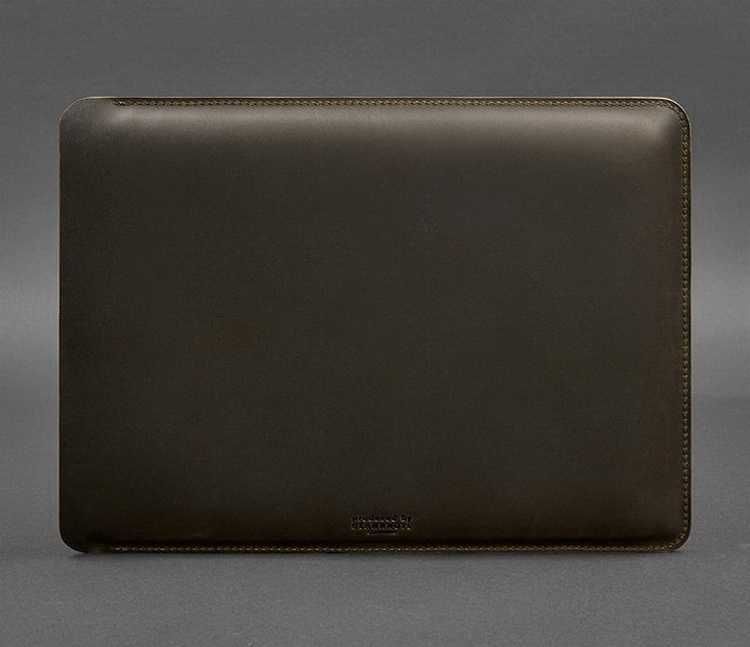 Кожаный ЧЕХОЛ для MACBOOK AIR/PRO 13'' темно-коричневый