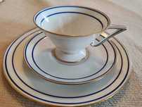 Zestaw śniadaniowy Sorau porcelana biała