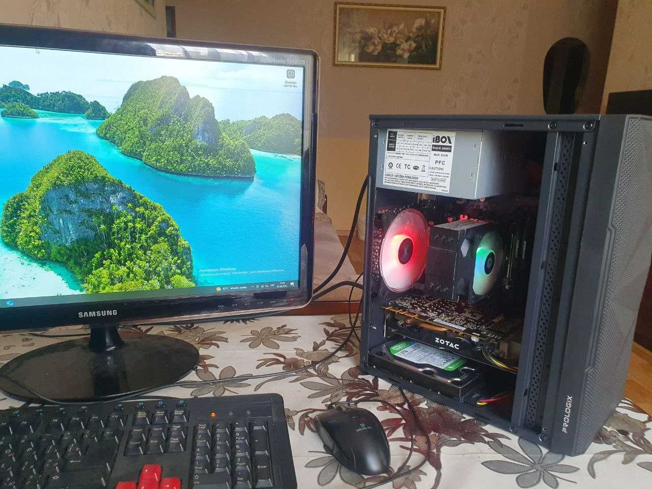 Ігровий пк i3 12100 + GTX 1070 8 Gb +  16GB DDR4 +  WIFI5/BT