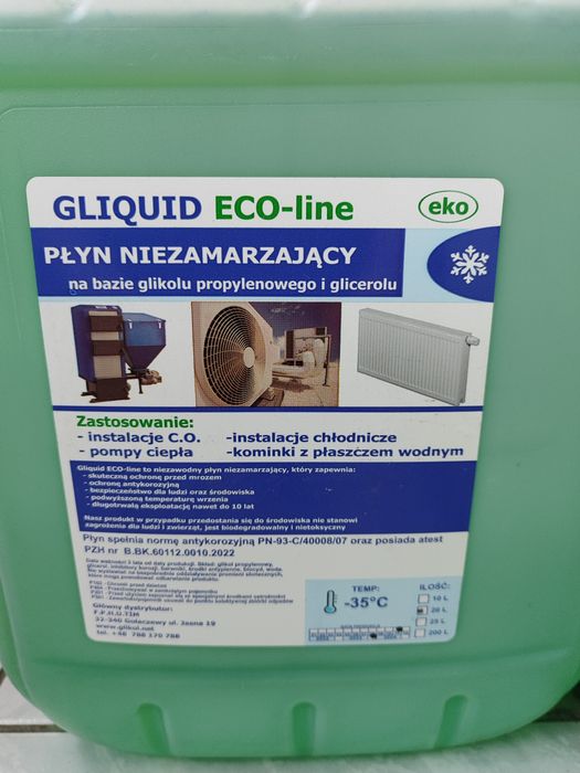 Glikol propylenowy płyn niezamarzający glikol do CO