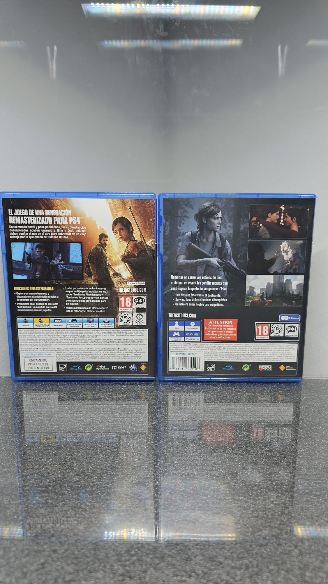 Pack 2X The Last of Us Part I II 1 2 PS4 PlayStation 4