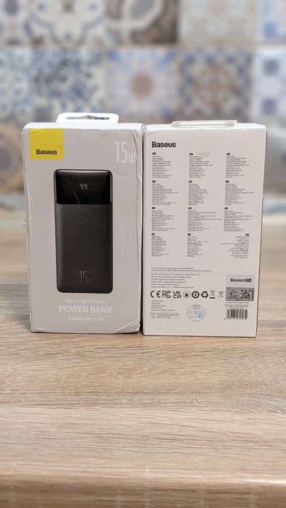 Павербанк Baseus Power Bank 30000mah 15w Bkack