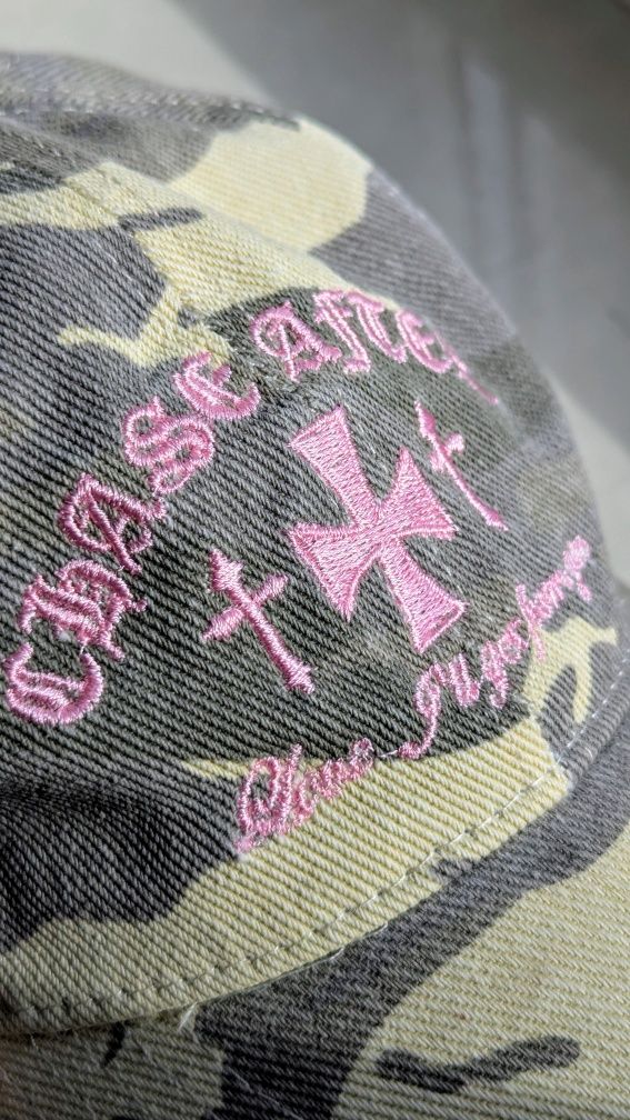 Кепка камуфляж chrome hearts pink