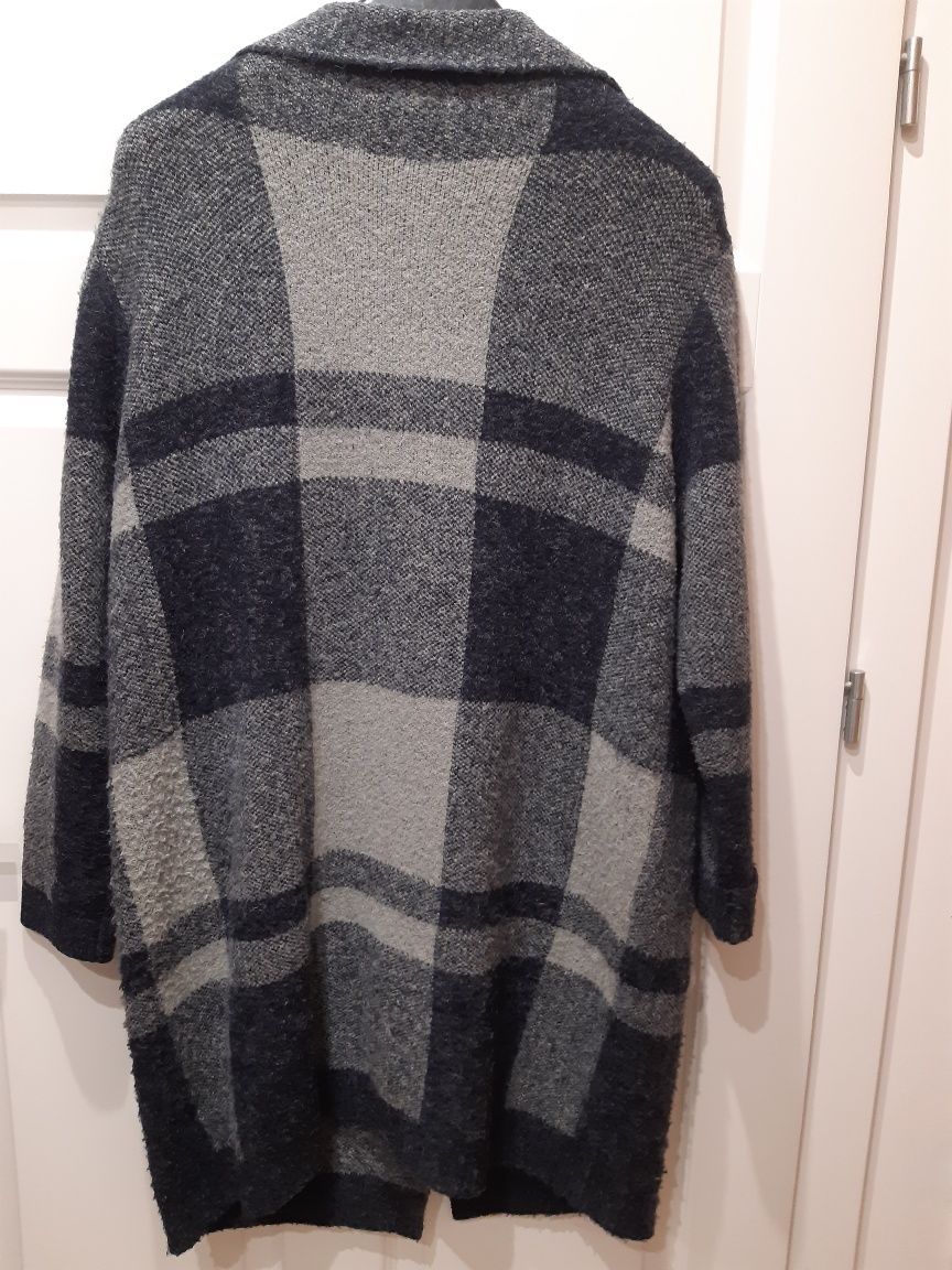Płaszcz wełniany, sweter rozmiar XXL Monnari