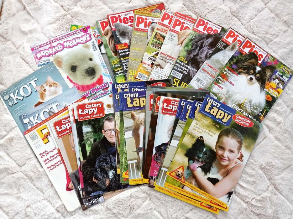 Magazyny Cztery łapy, przyjaciel pies i Kot z lat od 2003 do 2011