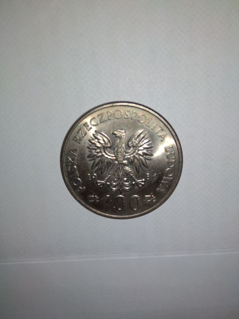 Moneta PRL-u 100zl z1986r.