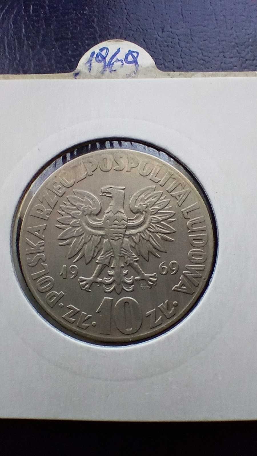 Stare monety 10 złotych 1969 Mikołaj Kopernink PRL