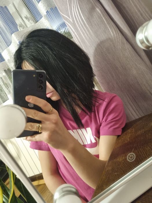 Peruka włosy naturalne ludzkie czarne włosy