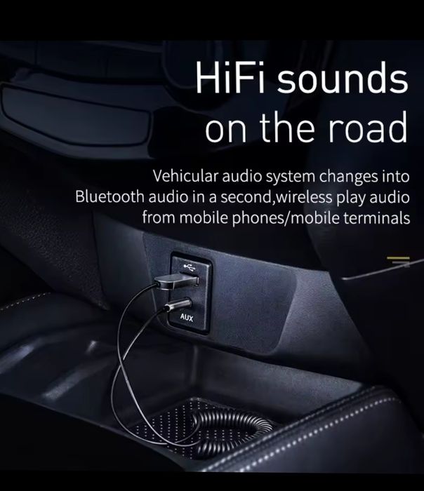 Адаптер Aux Bluetooth Baseus