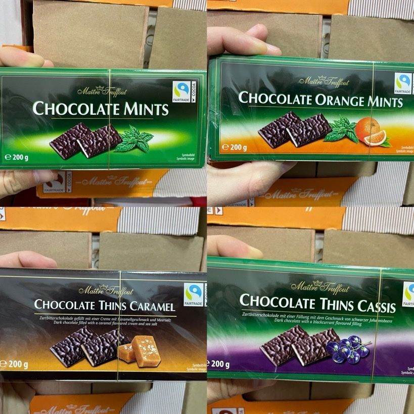 Мятні шоколад Maitre Truffout 200г / мятные конфеты / chocolate mints