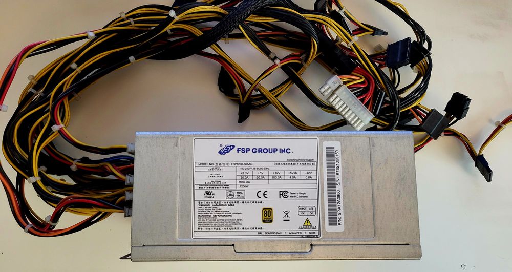 Zasilacz FSP/Fortron 1200W 80+ Plus Gold Modularny