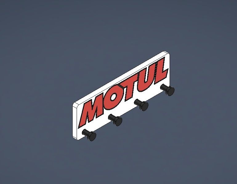 Cabide / Chaveiro personalizado "Motul"