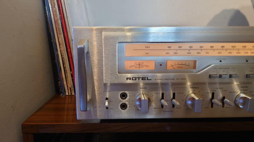 Rotel RX1603 amplituner stereo, monster receiver 33kg, vintage lata 70