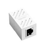 Ugreen złączka łącznik kabli sieciowych złączka sieciowa RJ45 biały (N
