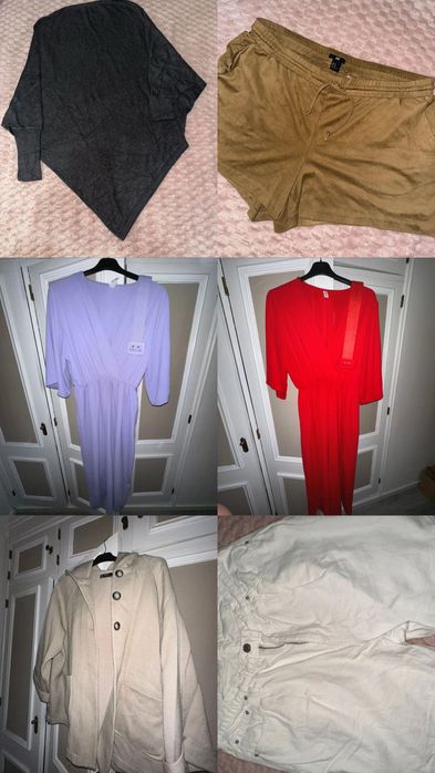 Várias roupas de vários tamanhos