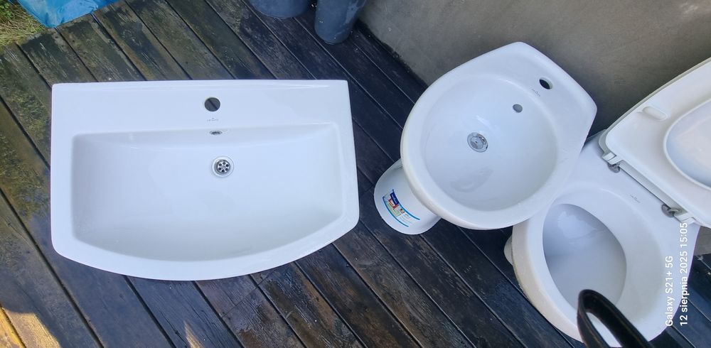 Zestaw Cersanit- umywalka. , wc sedes podwieszany  bidet