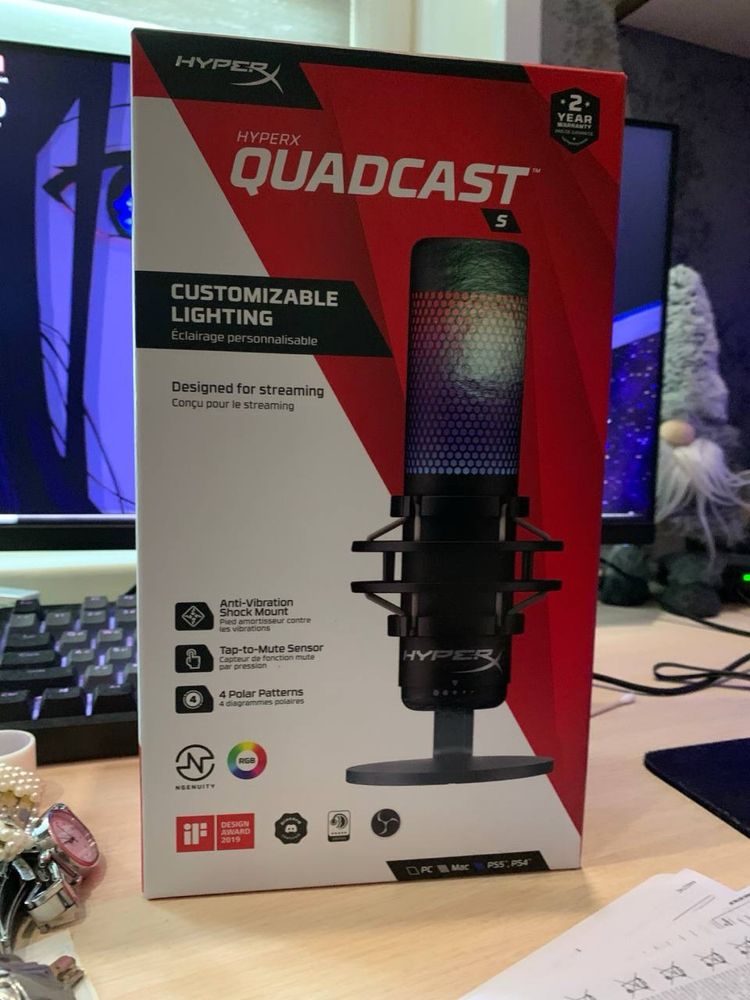 Продам микрофон HyperX QuatCast S