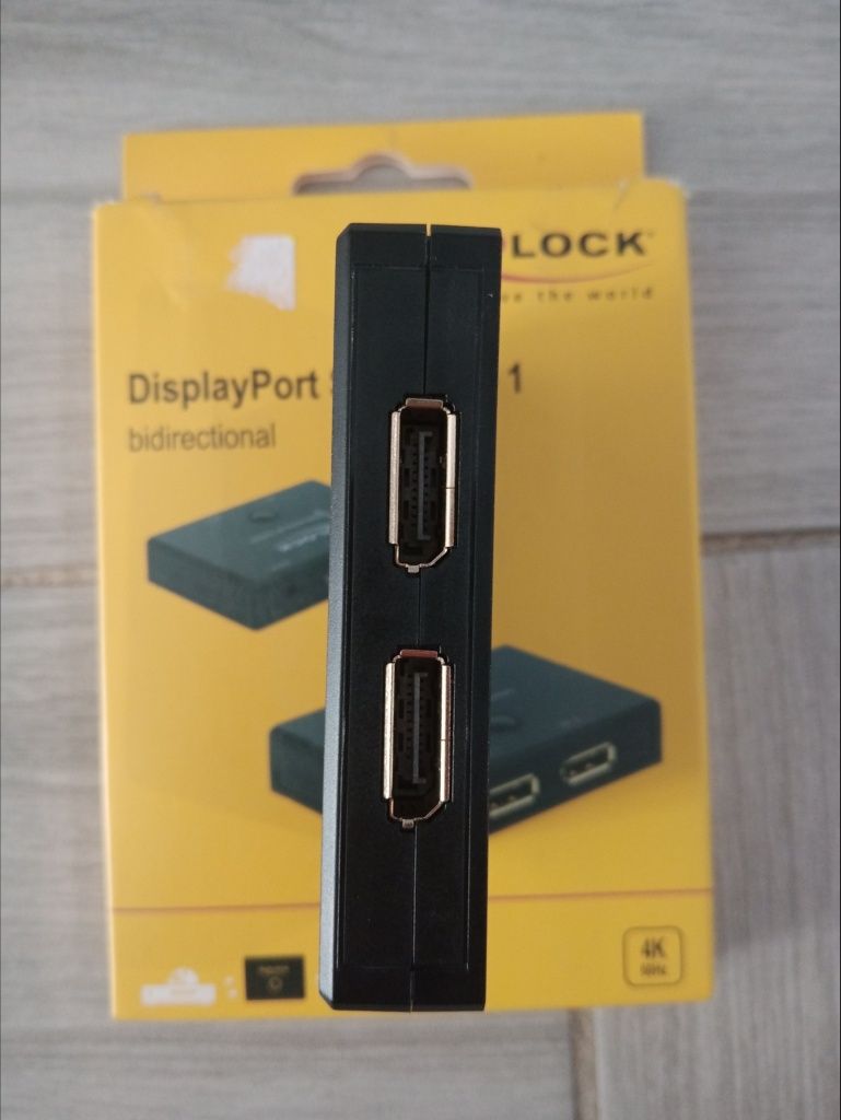 Delock DisplayPort 2-1 Przełącznik dwukierunkowy 4K 60Hz