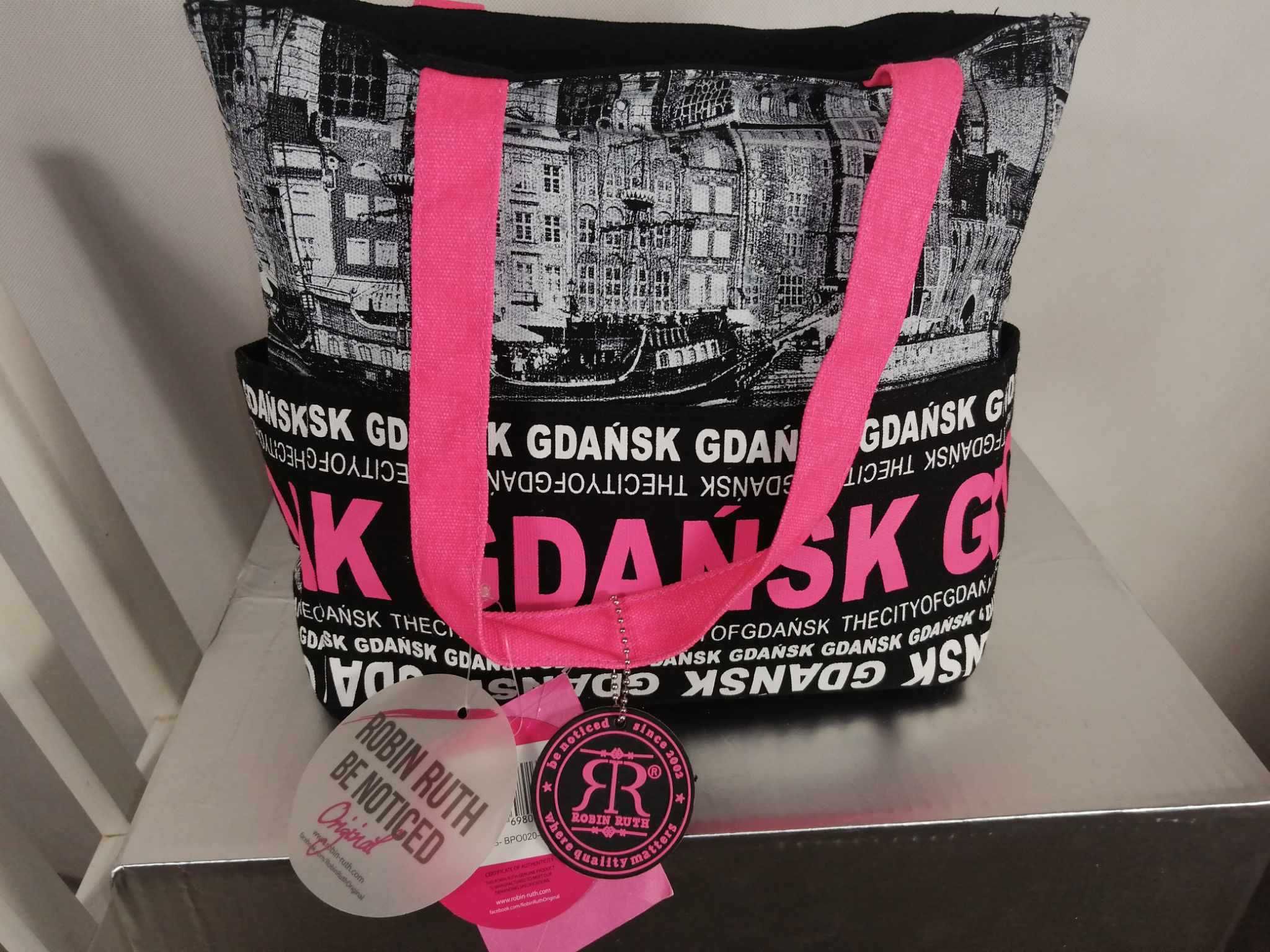 ROBIN RUTH GDAŃSK Nowa Torebka Damska Oryginalna Bawełna 100%