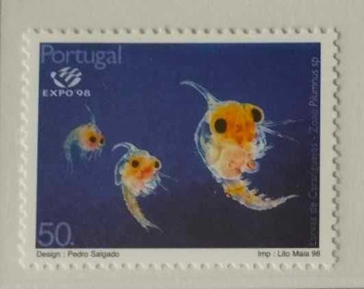 Série de Selos Oceanos - Expo'98. O Plâncton.  - 1998