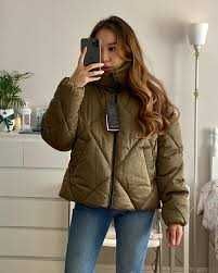 Massimo Dutti стильный пуховик(пуффер) свободного кроя