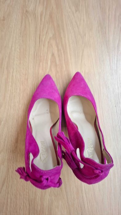 Piękne szpilki fuksja 39 rozmiar róż