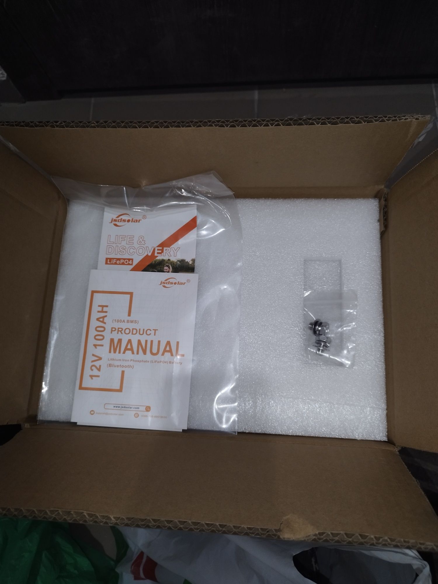 Jsdsolar J12100 с BMS и bluetooth + приложение Акумулятор