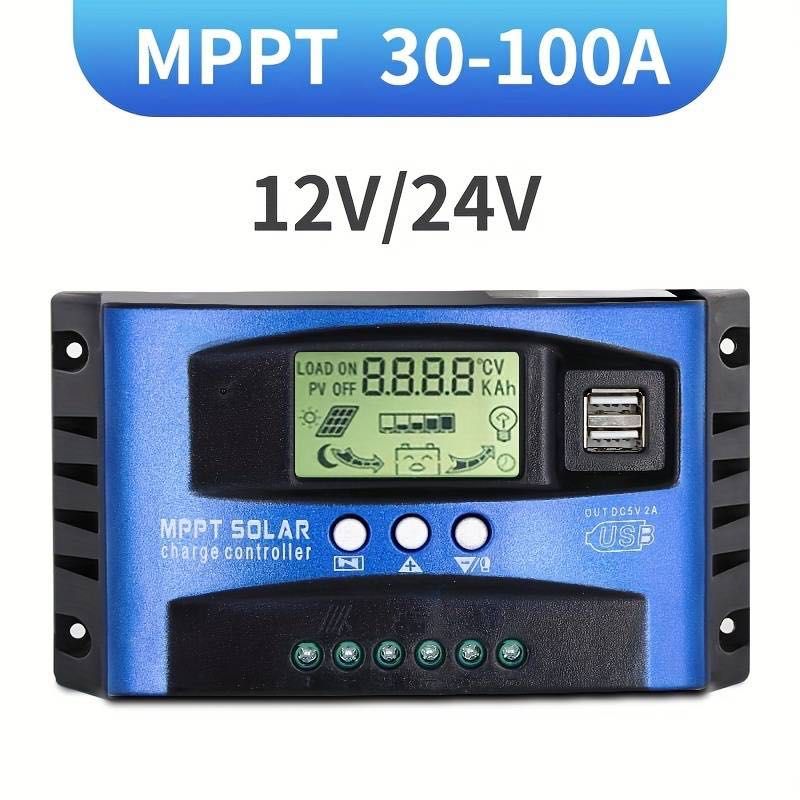 Controlador de Carga Solar MPPT * 30A - 100A * 12V / 24V