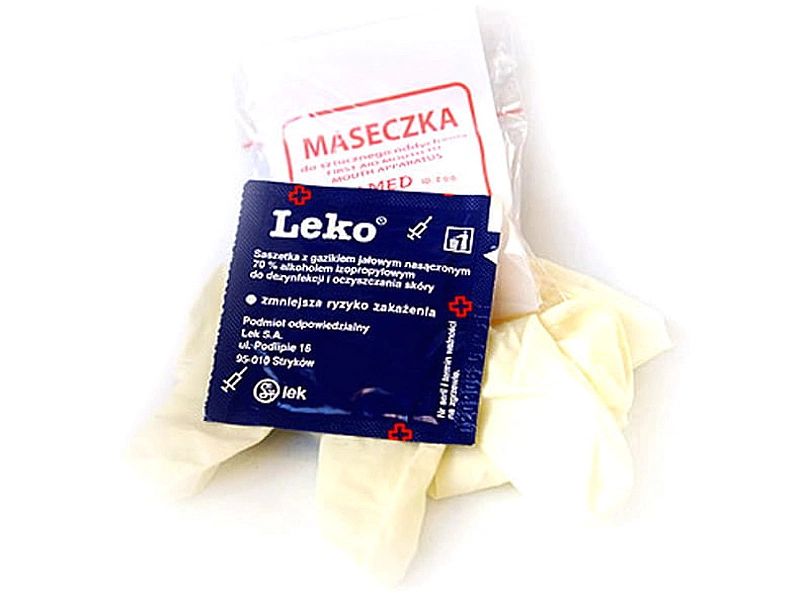 Apteczka / brelok CPR WOPR - czerwony