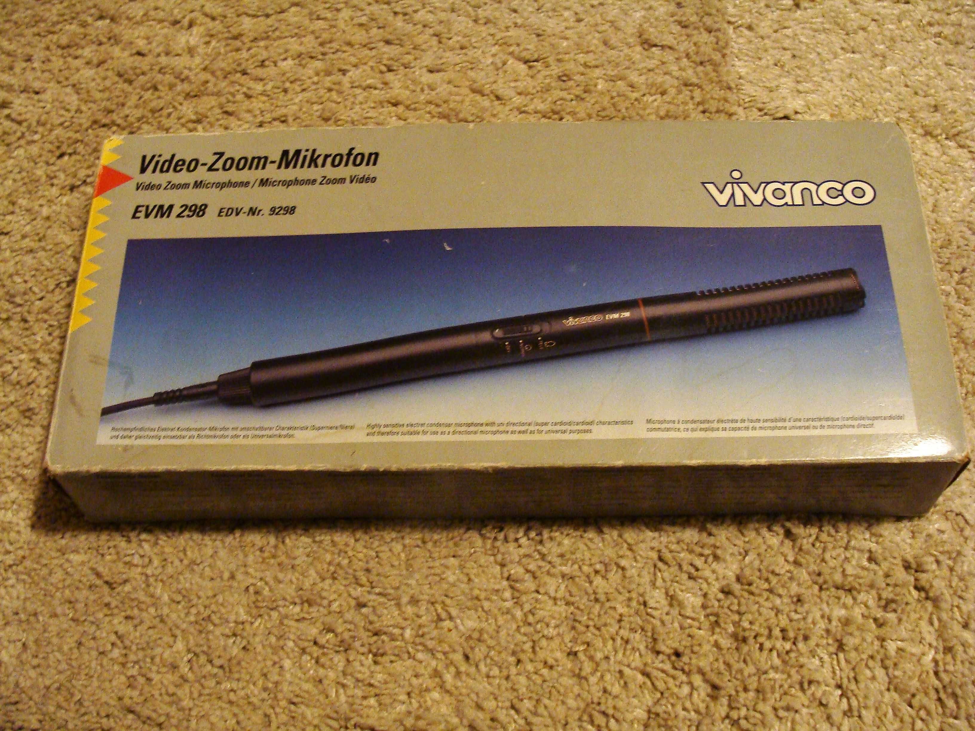 Microfone Vivanco (EVM 298  - EDV Nr 9298) - vídeo zoom