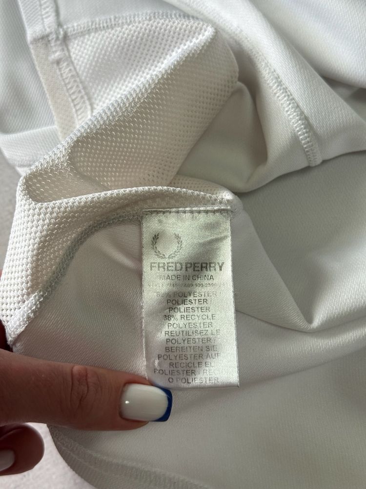 Футболка біла чоловіча Fred Perry оригінал преміальна спортивна