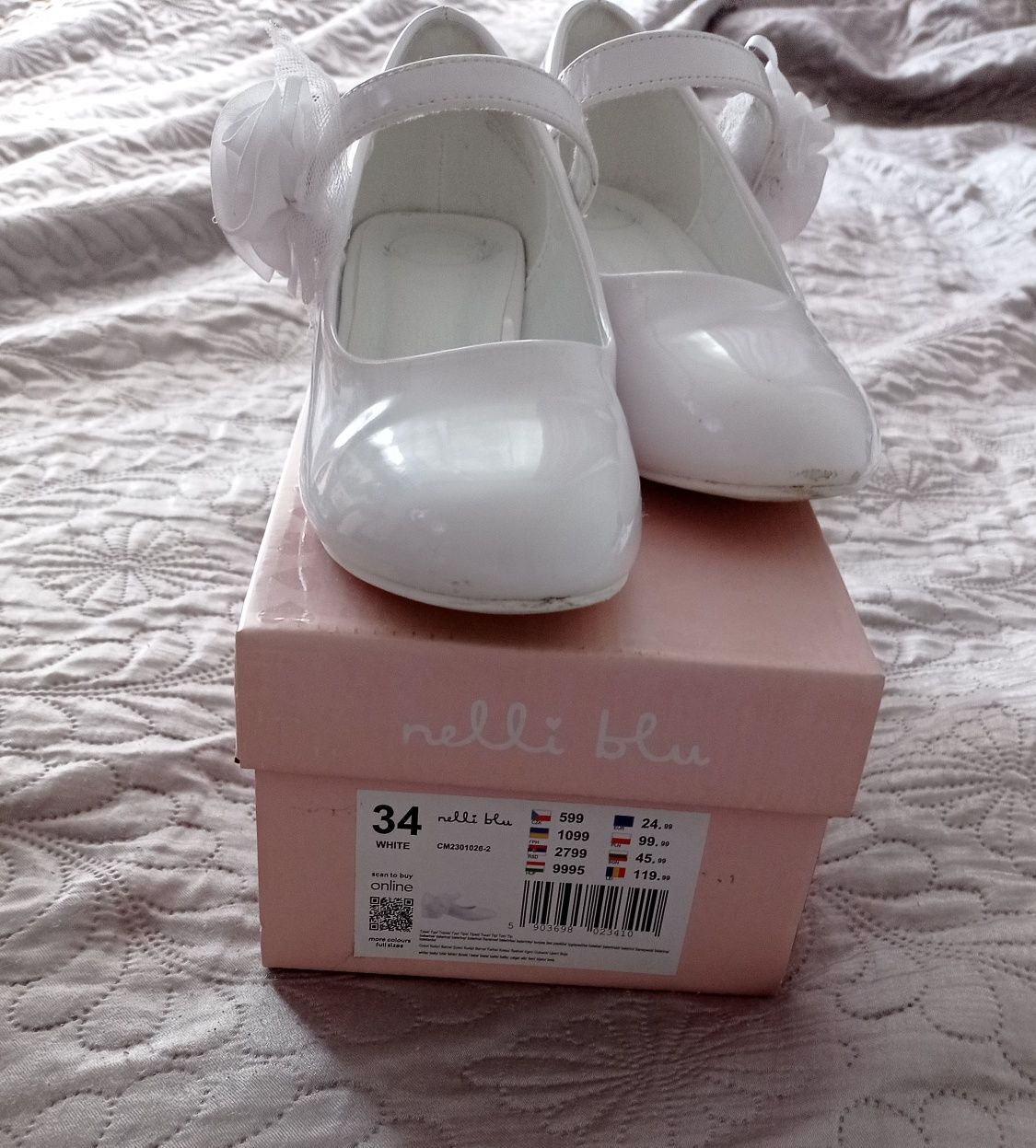 Buty komunijne dla dziewczynki, rozmiar 34