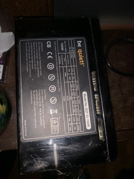 Be quiet 700w 8pin cpu 2шт 6pin gpu