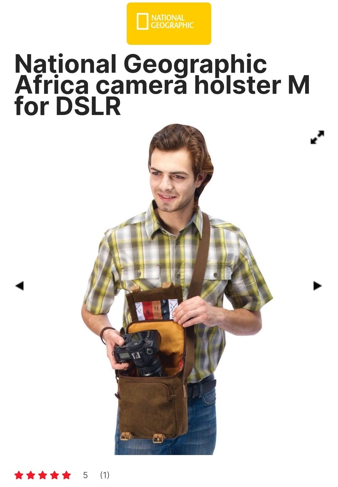 Mala Tiracolo National Geographic Para Máquina Fotográfica Holster M