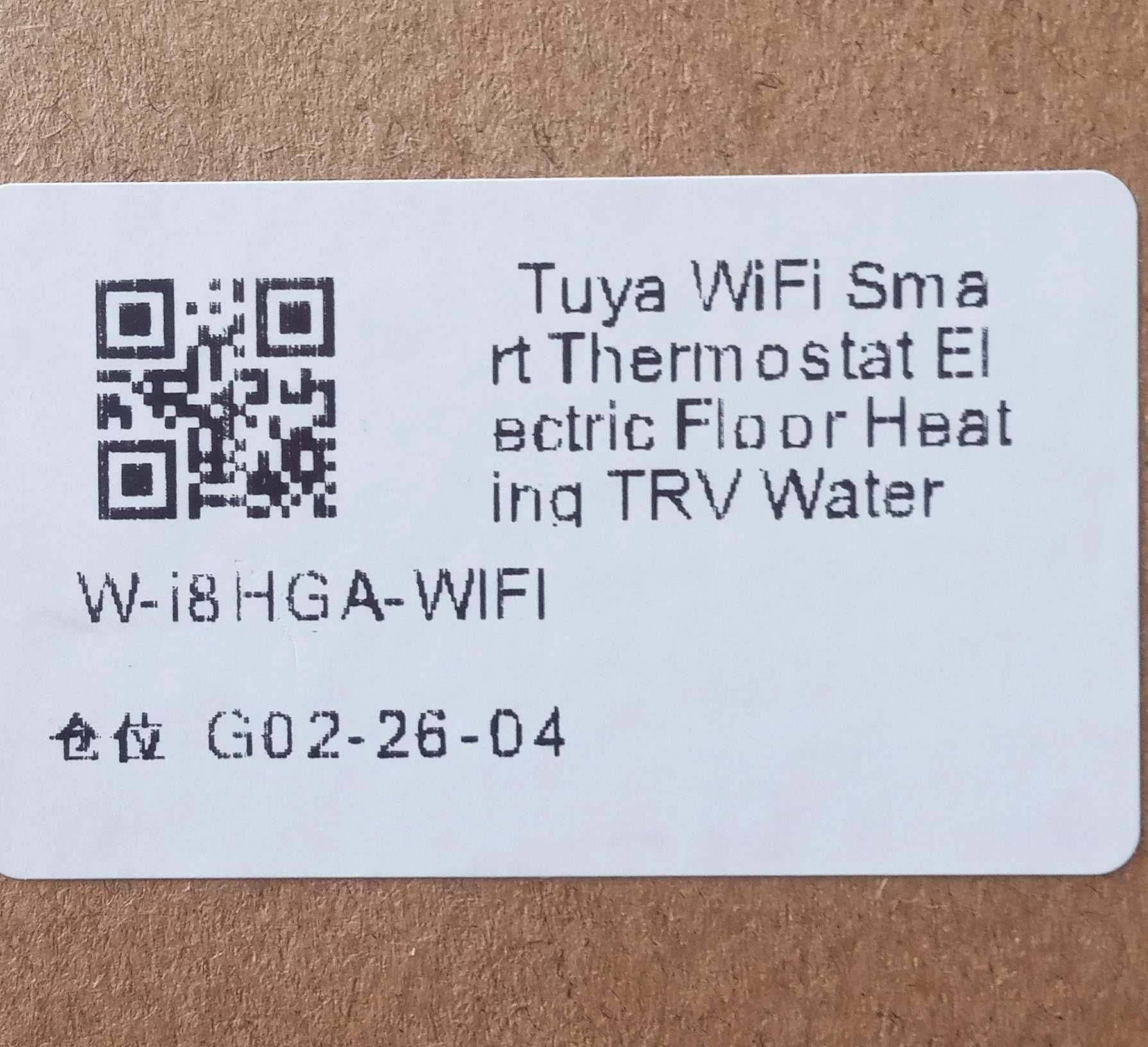 Termostato WiFi K8H- Tuya