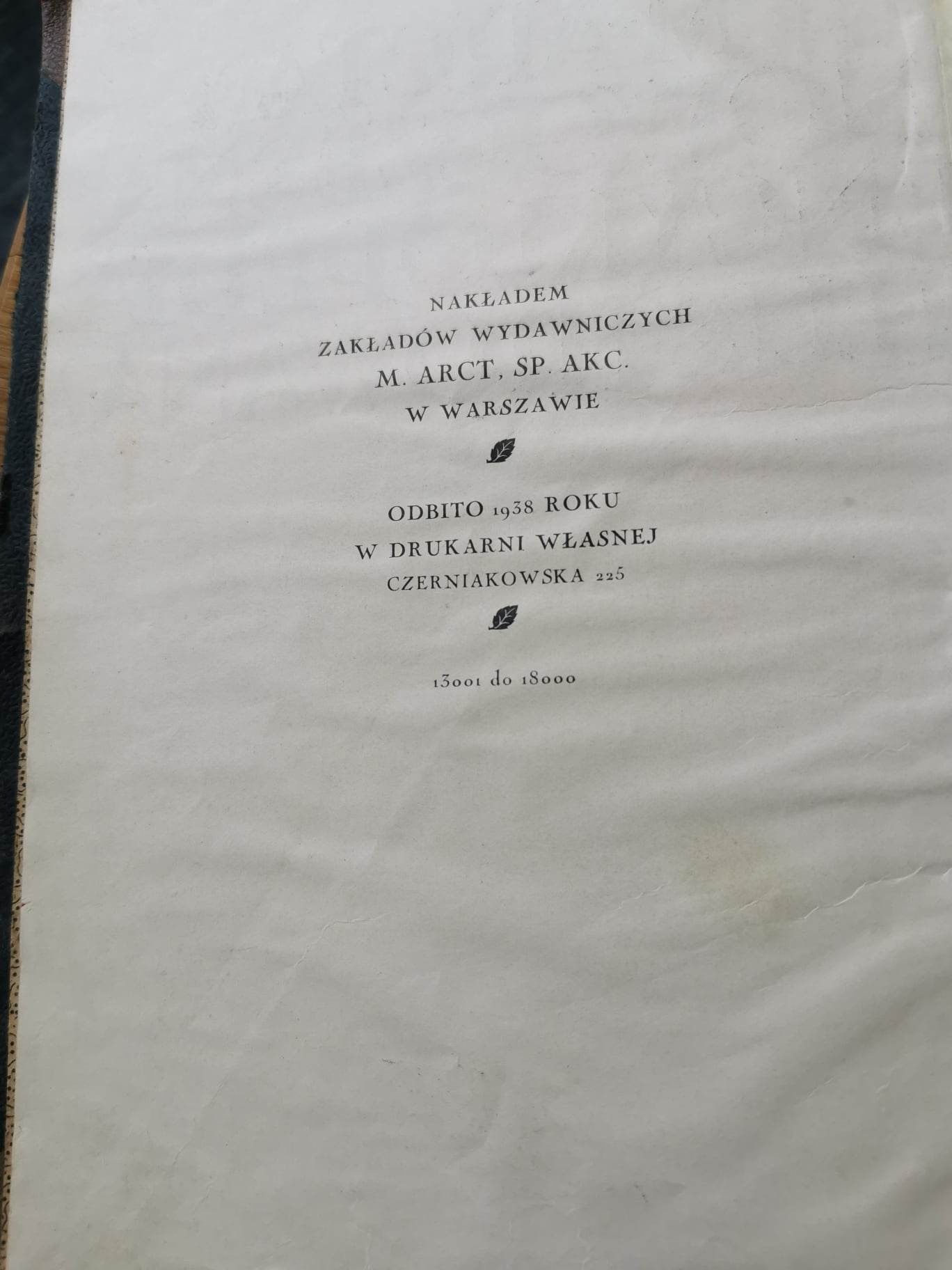 Nowoczesna Encyklopedia ilustrowana M.Arcta wyd. 1938r