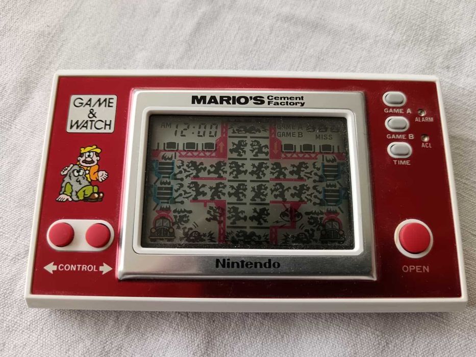 Mario's Cement Factory (Nintendo GameWatch, Loose, Tested, No Battery)