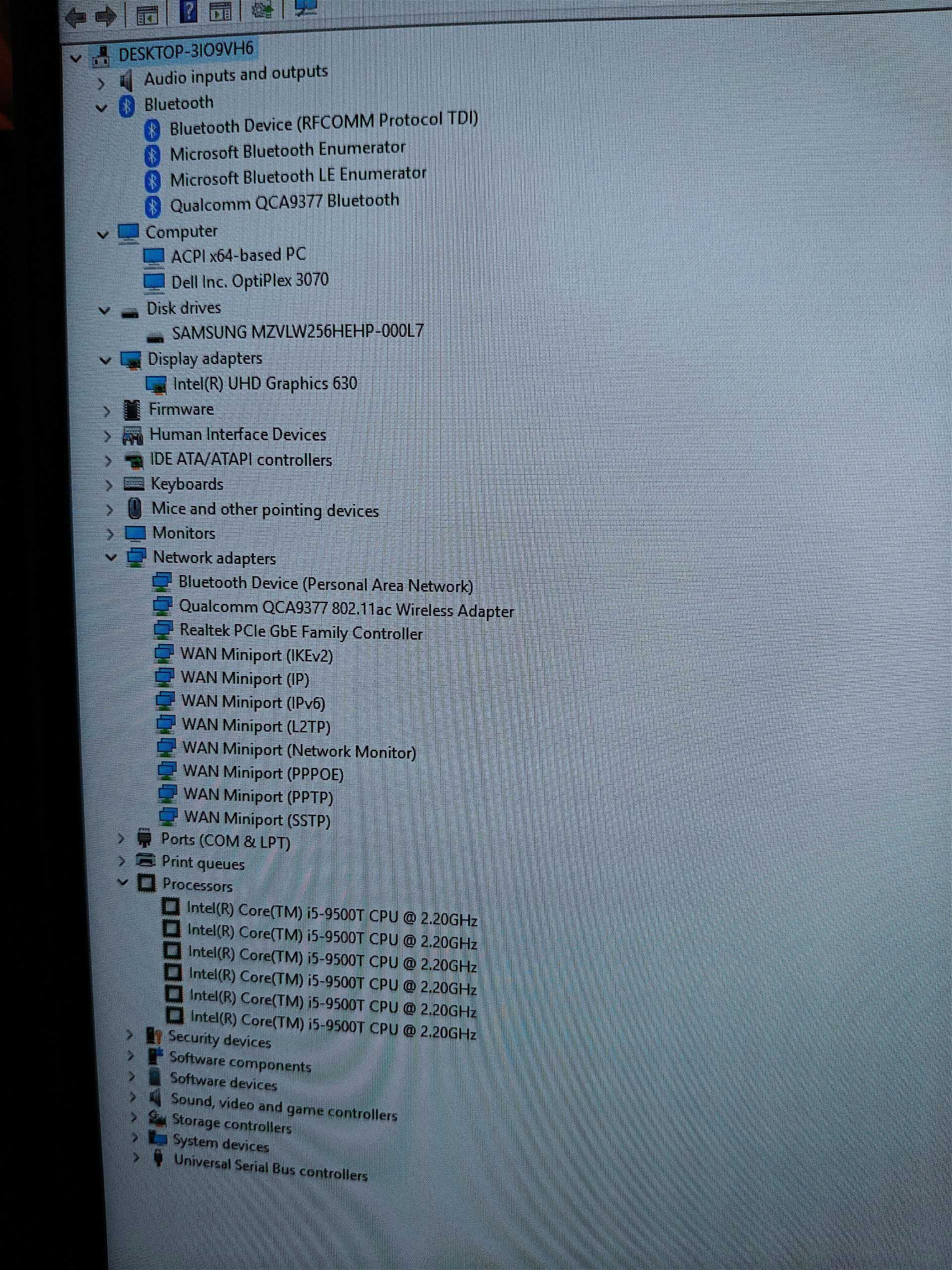 Dell Optiplex 3070 / Micro i5-9500 , 16gb DDR4, 256gb NVME Samsung