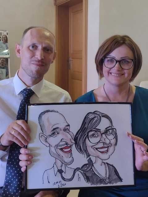 Karykatury na imprezie (wesele, studniówka, wieczór kawalerski etc.)