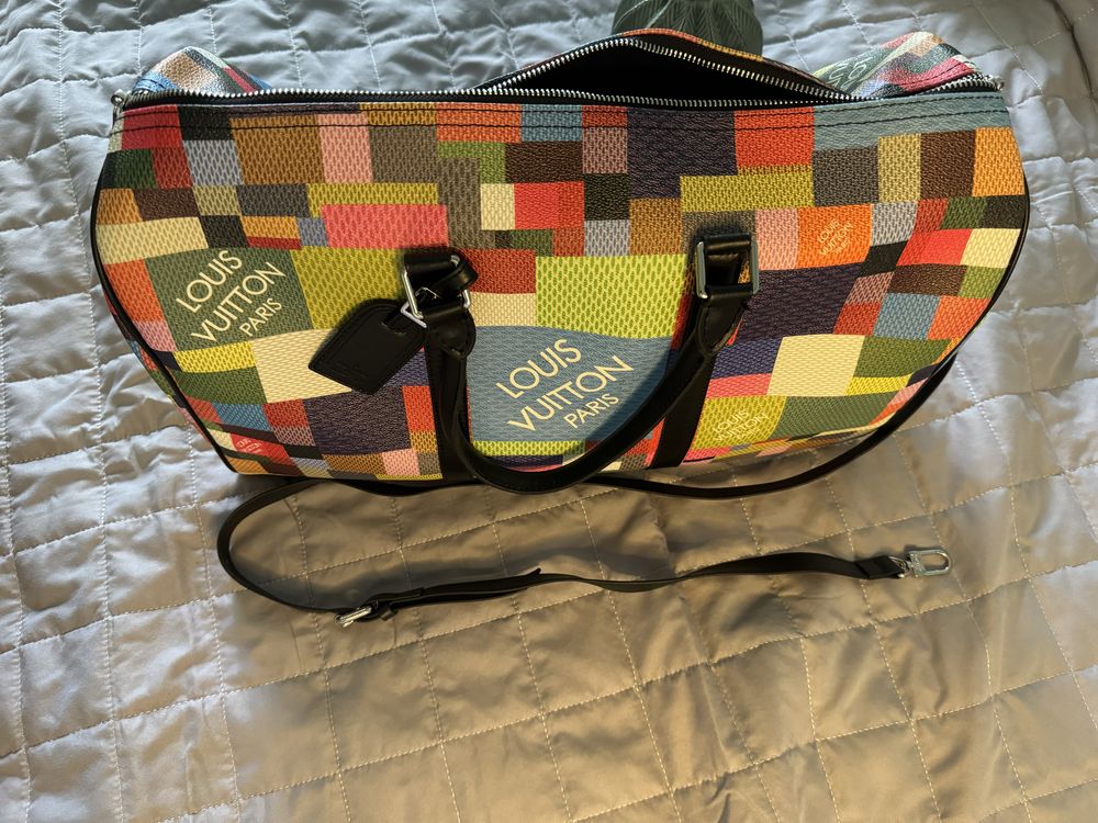 Bolsa UNISEXO (idêntica a LV damier 50 Bandoulière)