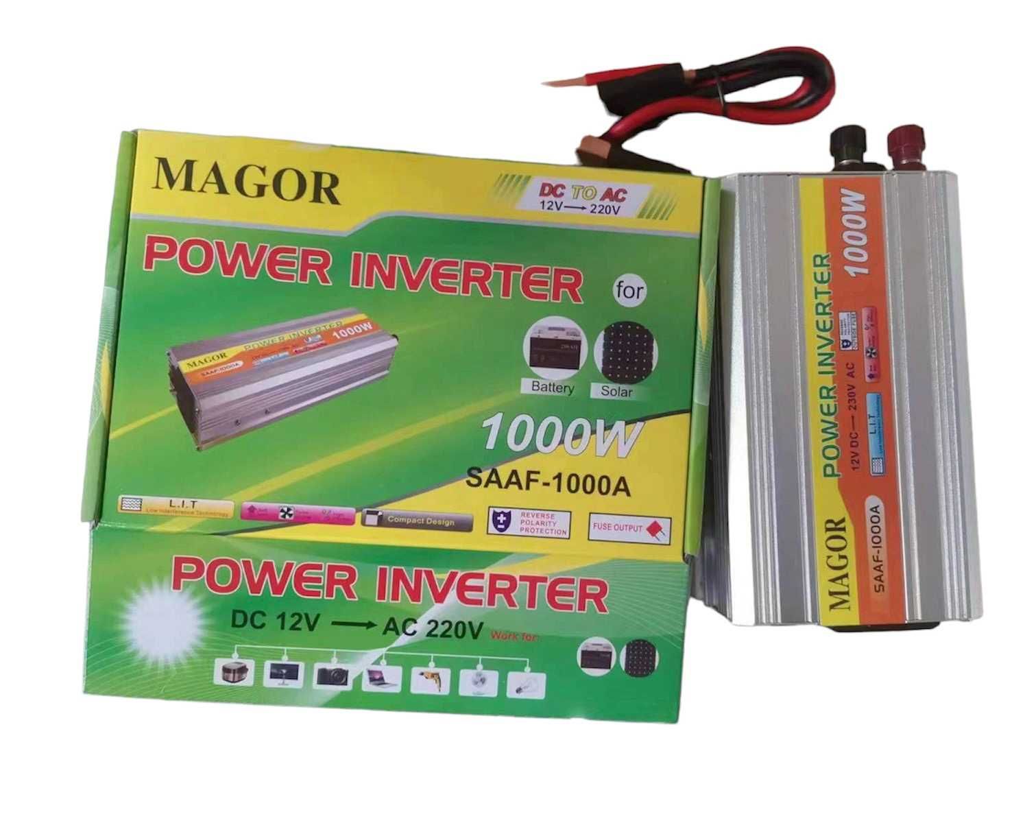 Перетворювач напруги 12v- 220v 1000w Magor / інвертор ZB-24