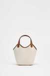 ZARA torebka mini SHOPPER z tkaniny canvas 6547/510 hit wow na magnes