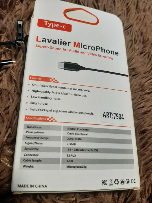 Петличний микрофон Type-C